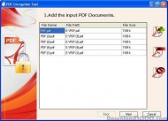 pdf encryption Tool screenshot